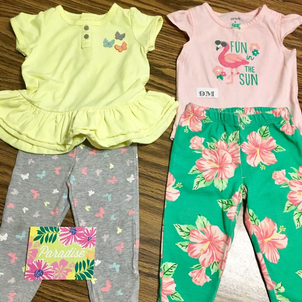 (2) 9mo Coordinating Outfits